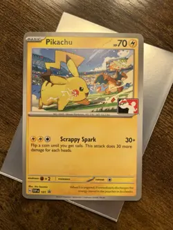 Pikachu SVP 101 2023 World Championship Pokemon TCG Play Stamped Promo - Image 1