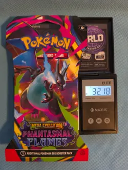 (HEAVY)🔥 32.18g Pokemon TCG Phantasmal Flames Sleeved Booster Pack Sealed✅ - Image 1