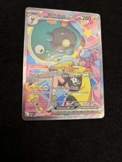 Pokemon Iono's Bellibolt ex Special Illustration Rare Full Art Holo 280 HP Asce… - Image 4
