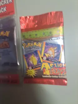 2 Pokemon Artbox Stickers Series 1 Sealed Factory Blister 1999 & Action Flipz - Image 3