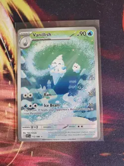 🔥 Vanillish 112/086 Sv: White Flare Holo Illustration Rare Near Mint Pokemon 🔥 - Image 1