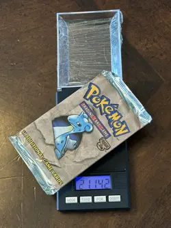 POKEMON FOSSIL BOOSTER PACK LAPRAS ART WOTC 1999 FACTORY SEALED - Image 1