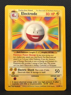 Electrode 021/102 Base Set Regular Pokemon TCG - Image 1