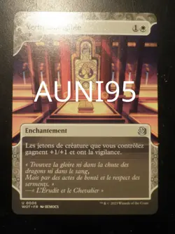 mtg magic FRENCH vf fr Vertu Intangible Virtue extended borderless eldraine - Image 1