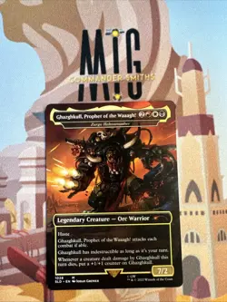 Zurgo Helmsmasher -Ghazghkull 🔥 Borderless NonFOIL 🔥 MTG Secret Lair Warhammer - Image 1