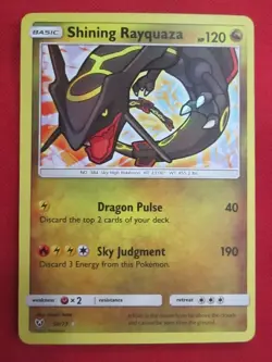 Pokemon Shining Rayquaza 56/73 Shining Legends Holo - Image 1