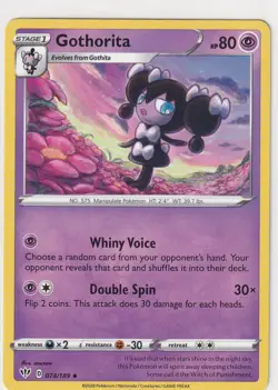 Pokemon TCG - Darkness Ablaze - Gothorita 074/189 - Z1672 - Image 1