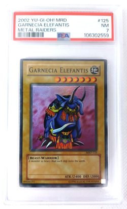 PSA 7 YU-GI-Oh! Garnecia Elefantis MRD-125 Metal Raiders NEAR MINT - Image 1