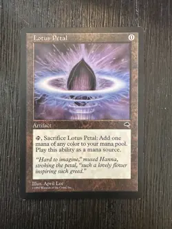 MTG TEMPEST* LOTUS PETAL NM/LP* - Image 1