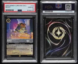 2023 Disney Lorcana - Rise of the Floodborn 2 Beast Tragic Hero #173 PSA 10 - Image 3