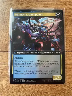 Magic MTG Final Fantasy - Ultimecia , Time Sorceress EXTENDED ART FOIL 0513 - Image 3
