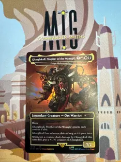 Zurgo Helmsmasher - Ghazghkull ✨ Borderless FOIL ✨ MTG NM Secret Lair Warhammer - Image 1