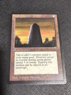 MTG Beta Edition Basalt Monolith NM - Image 1