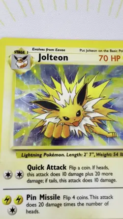Pokemon TCG Jolteon Jungle Holo Rare Card 4/64 NM/LP ⚡ - Image 2