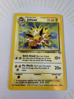 Pokemon TCG Jolteon Jungle Holo Rare Card 4/64 NM/LP ⚡ - Image 4