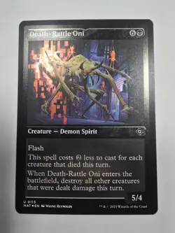 Death-Rattle Oni (Foil Etched) March of the Machine: The Aftermath Foil Mtg - Image 1
