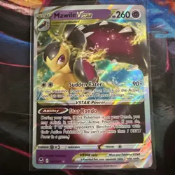 Pokemon TCG Mawile VSTAR 071/195 Holo Ultra Rare Silver Tempest Raw Card - Image 1
