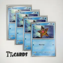 Staryu 020/088 x4 Playset 4x Pokemon TCG SV Destined Rivals DRI - 4 Card Set - Image 1
