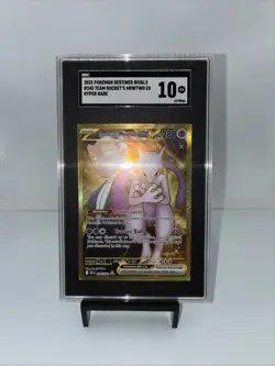 Team Rockets Mewtwo EX / Destined Rivals Hyper Rare Gold Card 240/182 - Image 1