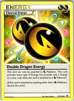 Double Dragon Energy 97/108 Uncommon Regular Card Roaring Skies Pokemon TCG LP - Image 1