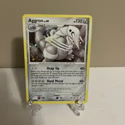 Aggron 1/123 Mysterious Treasures Holo - Pokemon Rare Card SWIRL - Image 1