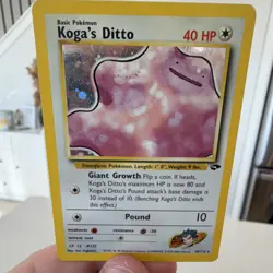 Pokemon TCG Koga's Ditto Holo Rare Card 10/132 Gym Challenge - Image 1