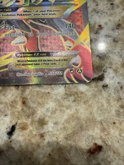 Pokemon M Lucario EX Mega Full Art Holo Fighting 220HP 140 Attack Single Card - Image 4