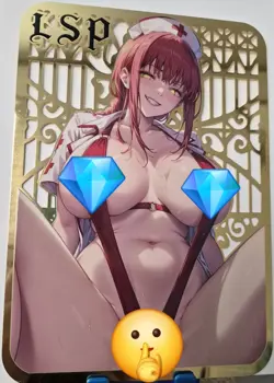 Makima Chainsaw Man A5 Art Board Gold Metal Card Goddess Story Serialized #42/50 - Image 1