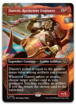 Daretti, Rocketeer Engineer (Borderless) #358 (NM) Aetherdrift DFT Magic MTG - Image 1