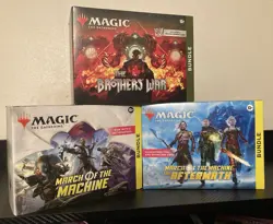 Magic the Gathering 3 Bundle Lot March of the Machine Brothers War - New Sealed - Image 1