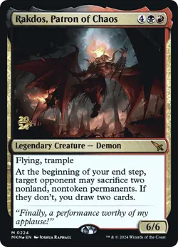 MTG Rakdos, Patron of Chaos [Murders at Karlov Manor Prerelease Promos] Foil Nea - Image 1