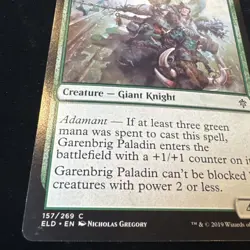 Magic the Gathering MTG Garenbrig Paladin (157) Throne of Eldraine LP - Image 2