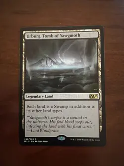 Wizards Urborg Tomb of Yawgmoth Legendary Land M15 MTG Magic: The Gathering - Image 1