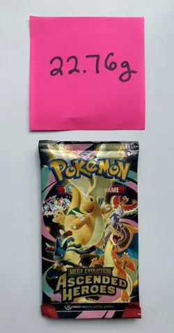 EXTREMELY HEAVY 22.76g Ascended Heroes Booster Pack | Pokemon | - Image 3