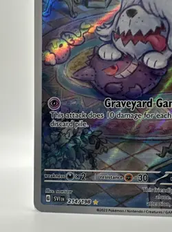 NM SV01: Scarlet & Violet Base Set Greavard Illustration Rare 214/198 Pokemon TC - Image 5
