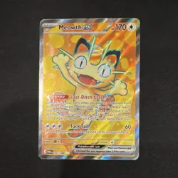Pokemon Meowth EX 107/108 Evolutions Ultra Rare Full Art Holo 170 HP - Image 1