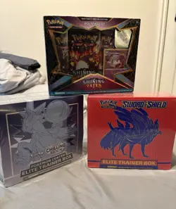 Pokemon Elite Trainer Boxes Shining Fates, Chilling Reign, Sword & Shield Sealed - Image 1