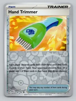 Reverse Holo Hand Trimmer 150/162 Uncommon Temporal Forces Pokemon - Image 1