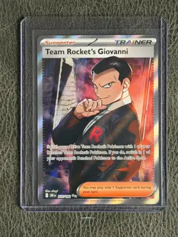 Team Rocket's Giovanni 225/182 UR Pokemon TCG SV10: Destined Rivals - Near mint - Image 1