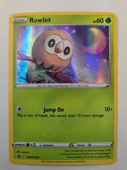 Rowlet SWSH220 Holo P Sword & Shield Promo NM/M Pokemon - Image 1