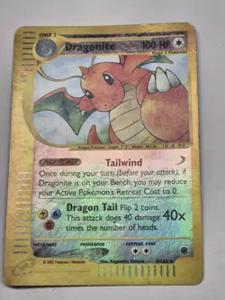 Pokemon TCG - Dragonite #9 - Expedition (2000) - Reverse Holo - Image 2