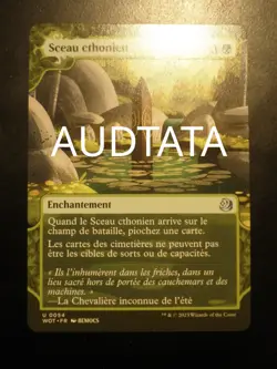 mtg magic Ground Seal extended borderless FRENCH vf fr eldraine Sceau cthonien - Image 1