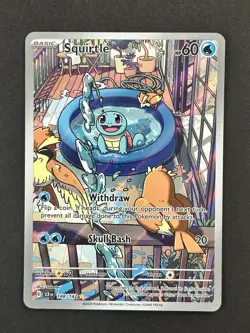 Squirtle Stellar Crown 148/142 Illustration Rare Pokemon - Image 1