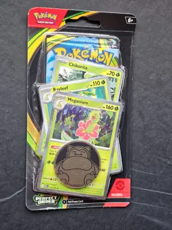Pokemon TCG: Mega Evolution Perfect Order Premium Checklane Blister Meganium - Image 1