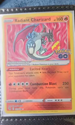 Radiant Charizard 011/078 Pokemon GO Holo - Image 1