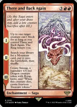 MTG There and Back Again Lord of the Rings Rare Enchantment Saga NM - Foil - Image 2