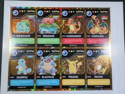Uncut Sheet - Gold Holo - Pokedex Black Kanto 2024 - Pokemon - Image 1
