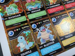 Uncut Sheet - Gold Holo - Pokedex Black Kanto 2024 - Pokemon - Image 3