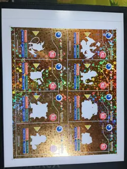Uncut Sheet - Gold Holo - Pokedex Black Kanto 2024 - Pokemon - Image 4