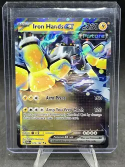 Iron Hands ex 070/182 Pokemon Sv04: Paradox Rift Holo - Image 1